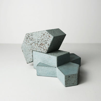 Einstein Variation 1 in Blue Concrete