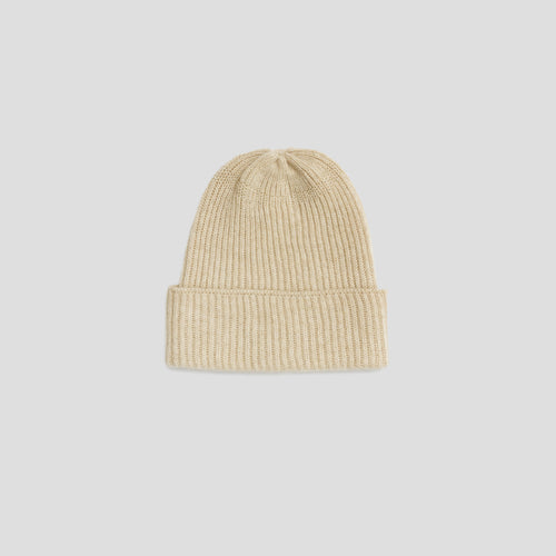 Fisherman's Rib Long Beanie in Swansdown