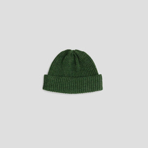 Fisherman's Rib Short Beanie in Serpentine