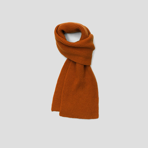 Fisherman's Rib Scarf in Sienna