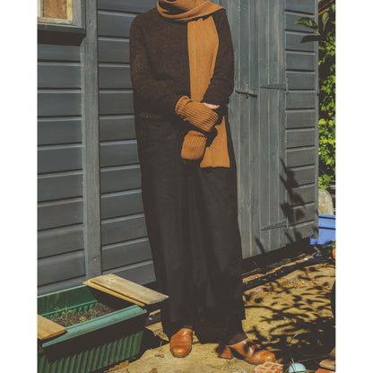 Fisherman's Rib Long Beanie in Vintage Vicuna
