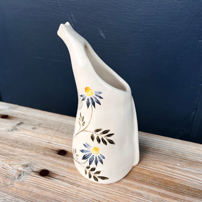 Large Botanical Cat Vase #2