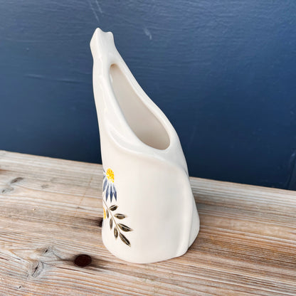Small Botanical Cat Vase