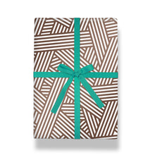 Load image into Gallery viewer, Ushuaia Stripe Patterned Satin Gift Wrap