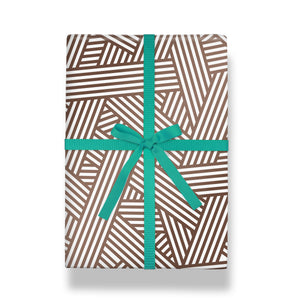 Ushuaia Stripe Patterned Satin Gift Wrap