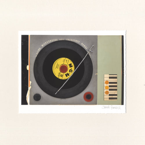 Charlie Record Player Print