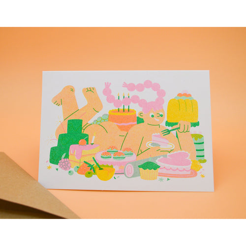 Let Me Eat Cake Greeting Card