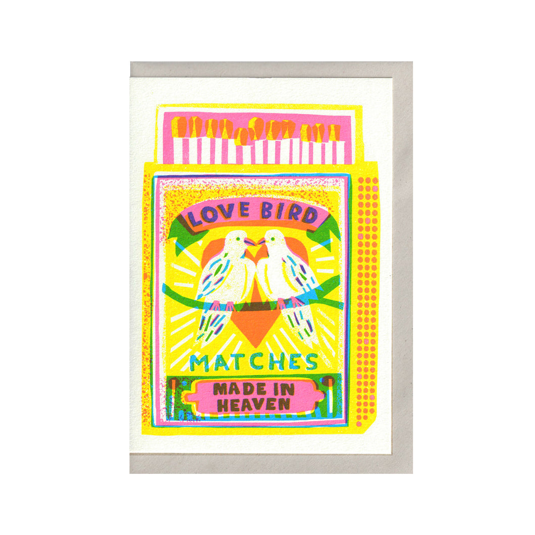 Love Bird Matches Greeting Card