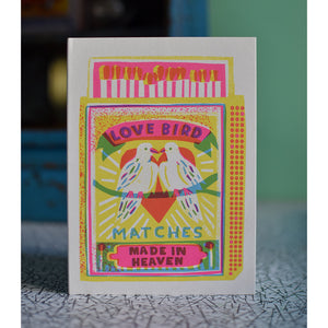 Love Bird Matches Greeting Card
