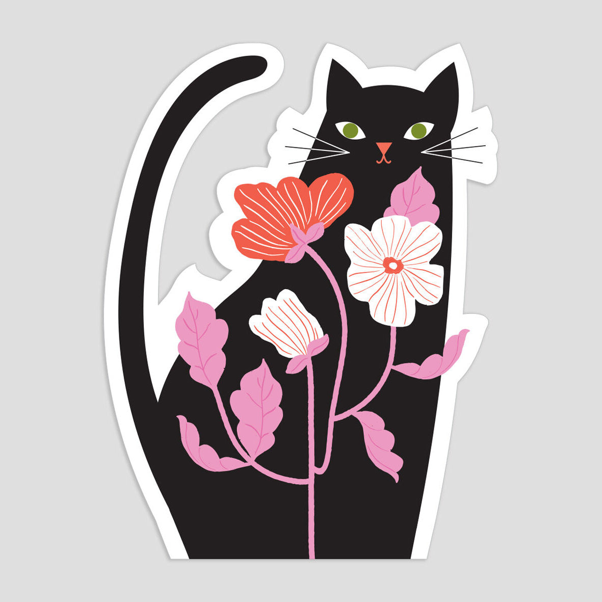 Black Cat Sticker