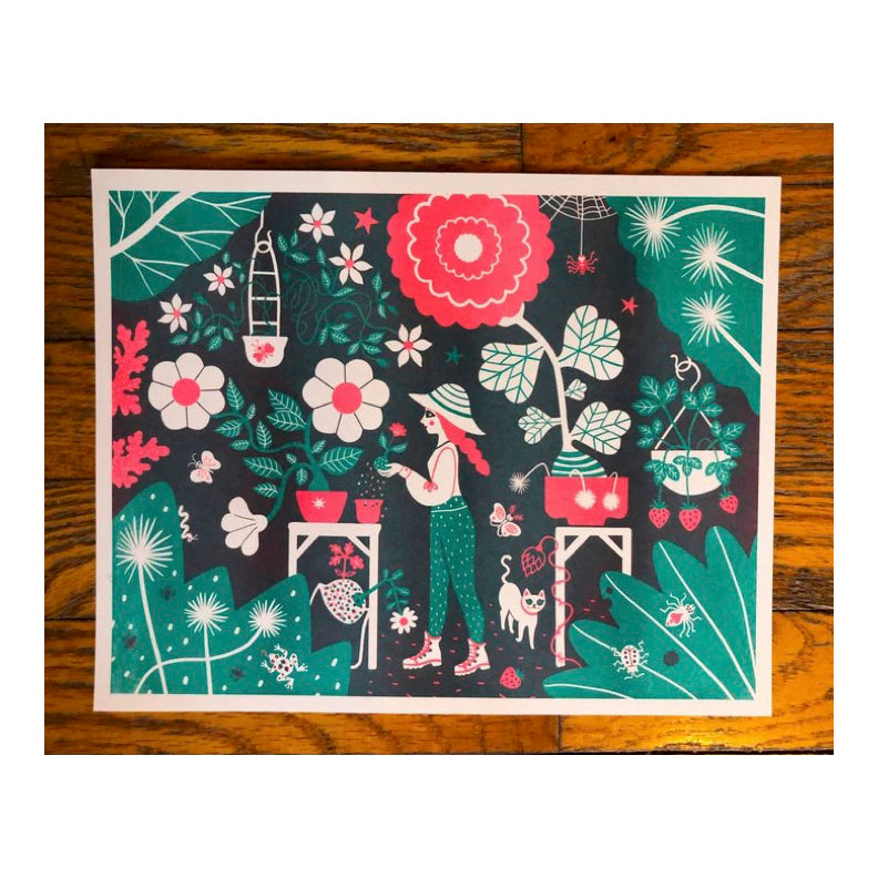 Greenhouse Girl Print