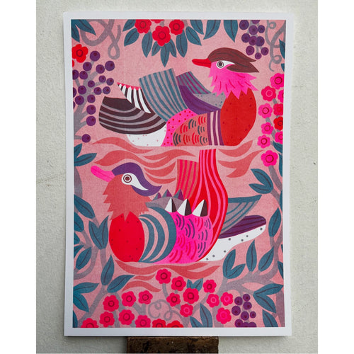 Mandarin Ducks Print