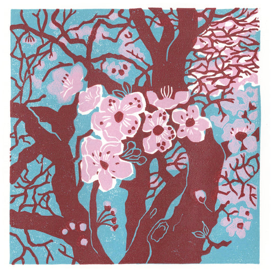 Yoshino Cherry Blossom Greeting Card