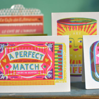 A Perfect Match Greeting Card