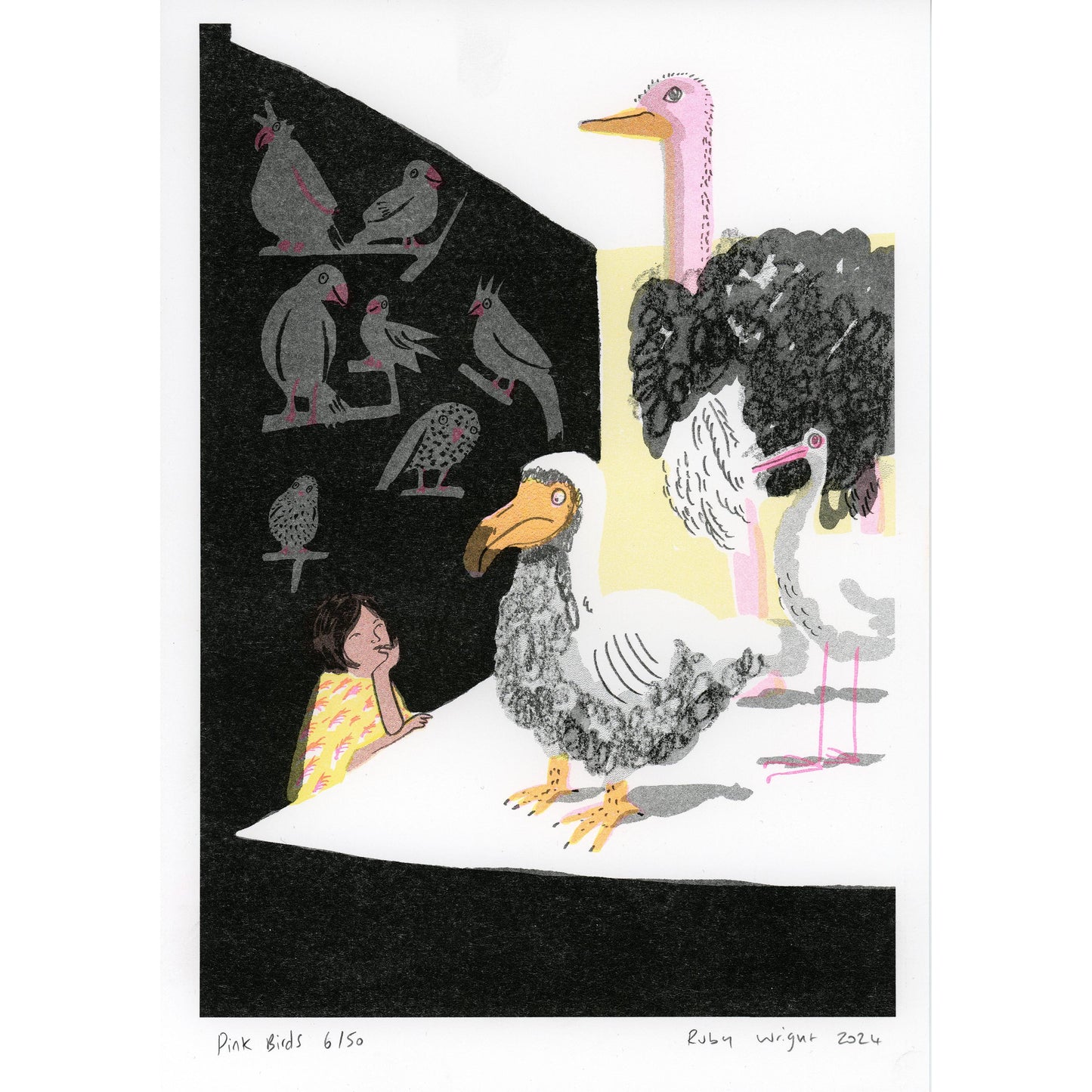 Pink Birds Print