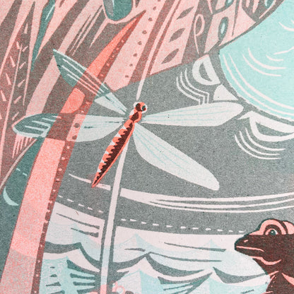 Pond Risograph Print