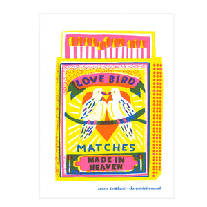 Love Bird Matches Print