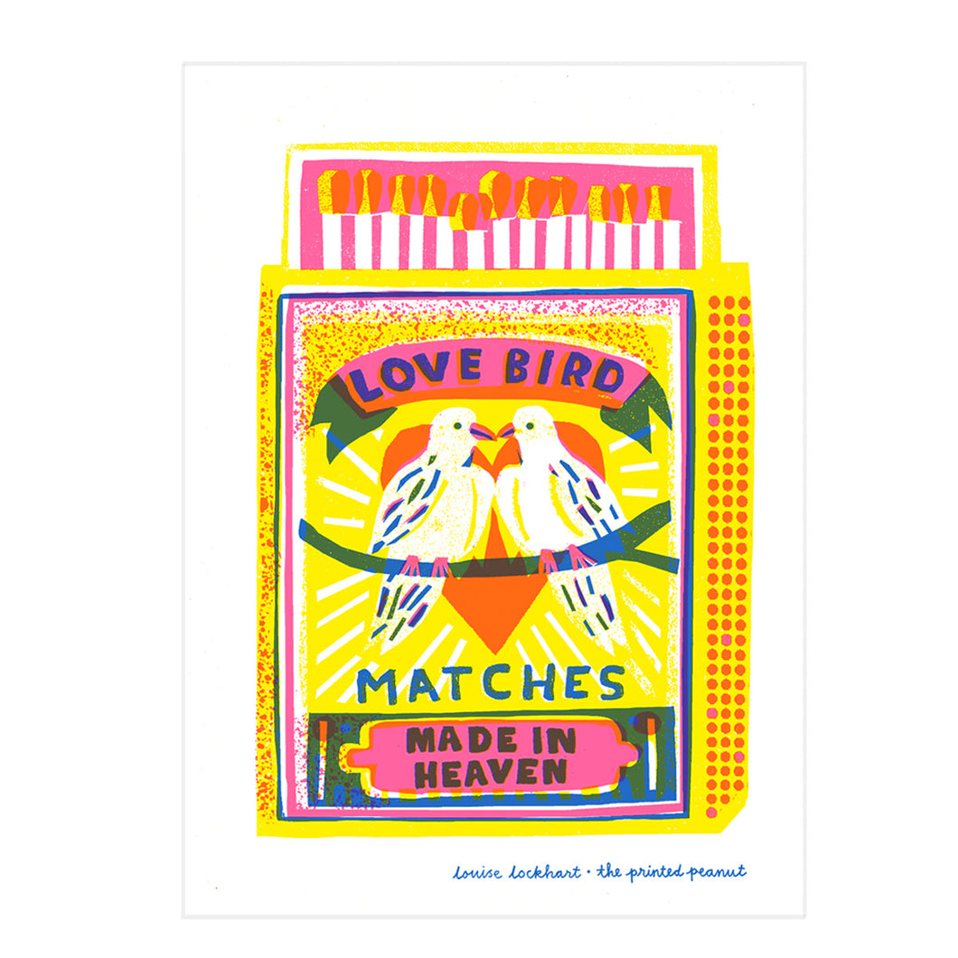 Love Bird Matches Print