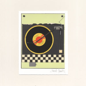 Ode to Love Record Player Print