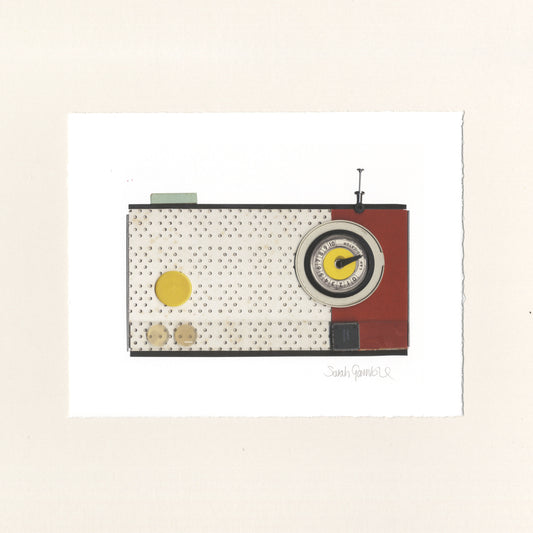 White Radio Print