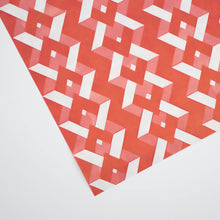 Load image into Gallery viewer, Red Folded Paper Gift Wrap
