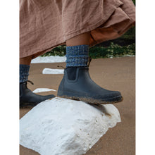 Load image into Gallery viewer, Chunky Wool Boot Socks Marbled Blue
