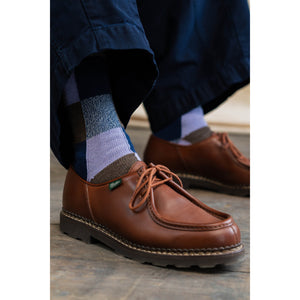 Organic Cotton Socks Patchwork Blue