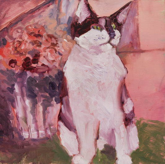 Cat & Flowers