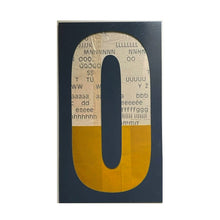 Load image into Gallery viewer, Letraset Ochre 0 Number Series Print