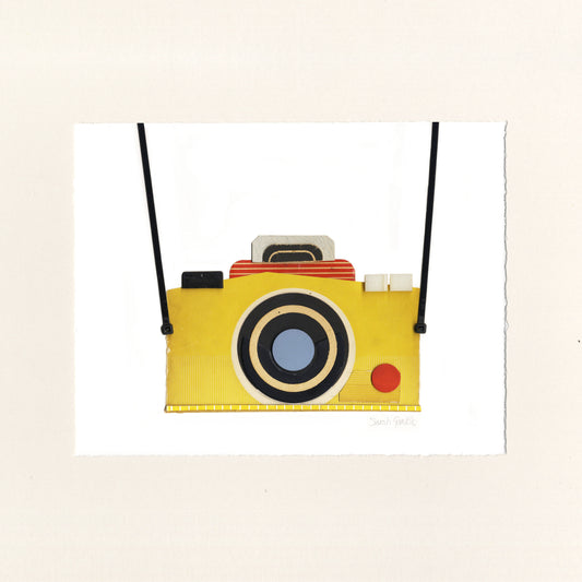 Yellow Camera Print