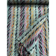 Load image into Gallery viewer, Ripples Scarf in Blackberry &amp; Eucalyptus