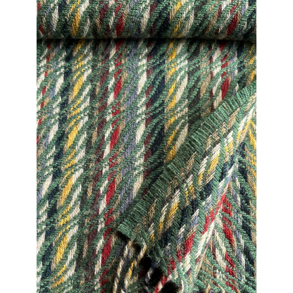 Ripples Scarf in Mulberry & Fern