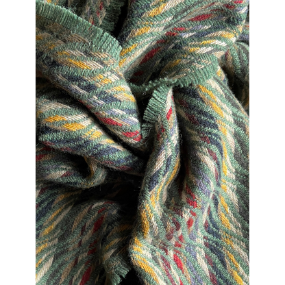 Ripples Scarf in Mulberry & Fern