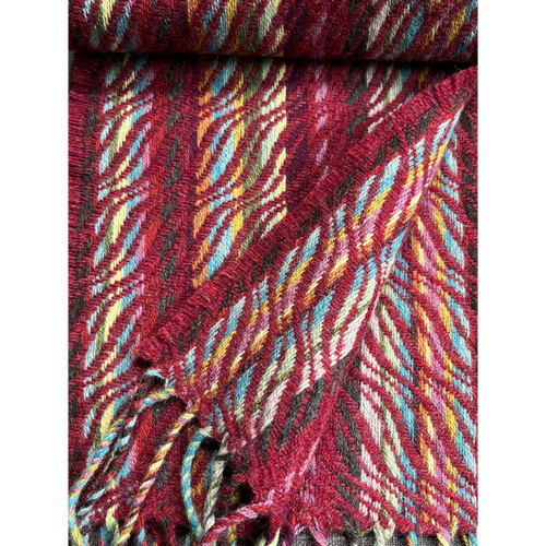 Ripples Scarf in Passionfruit & Hawthorn