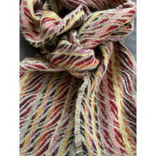Load image into Gallery viewer, Ripples Scarf in Raspberry &amp; Catkin