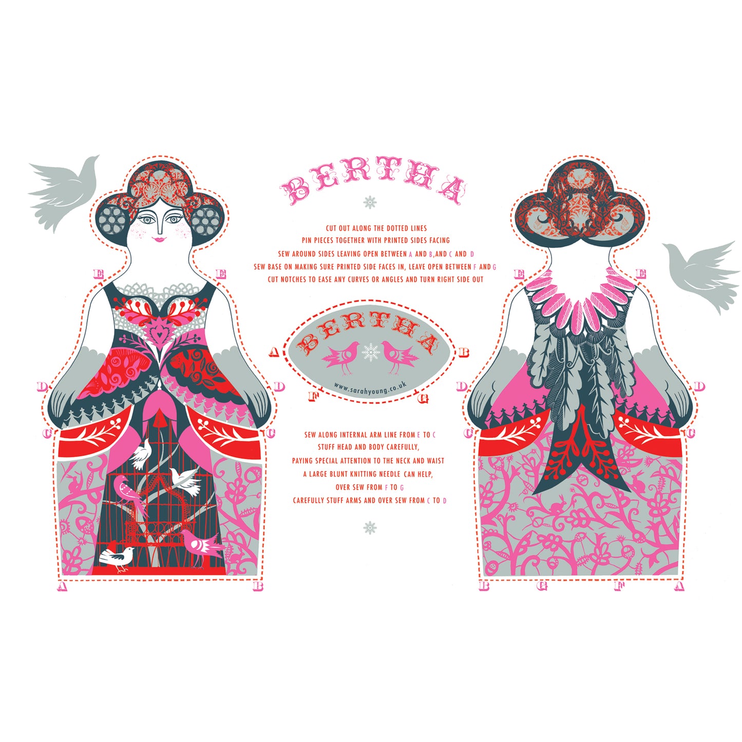 Sarah Young Tea Towel / Cut and Sew Kit Bundle