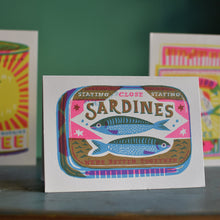 Load image into Gallery viewer, Sardines Greeting Card
