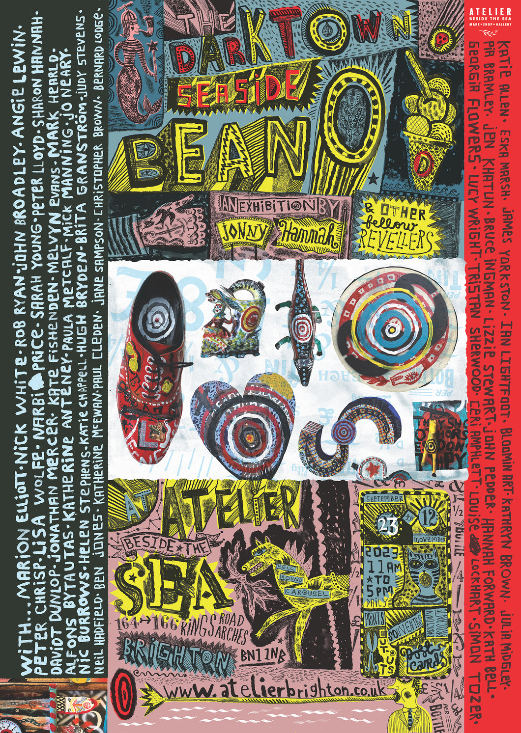 The Darktown Seaside Beano Exhibition Poster