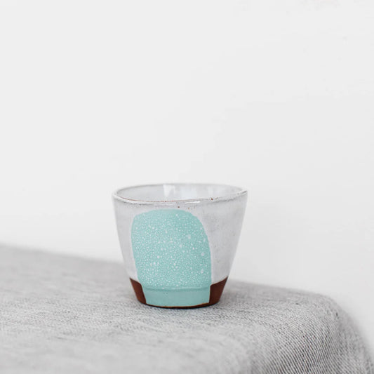Splash Terracotta Espresso Cup in Celeste