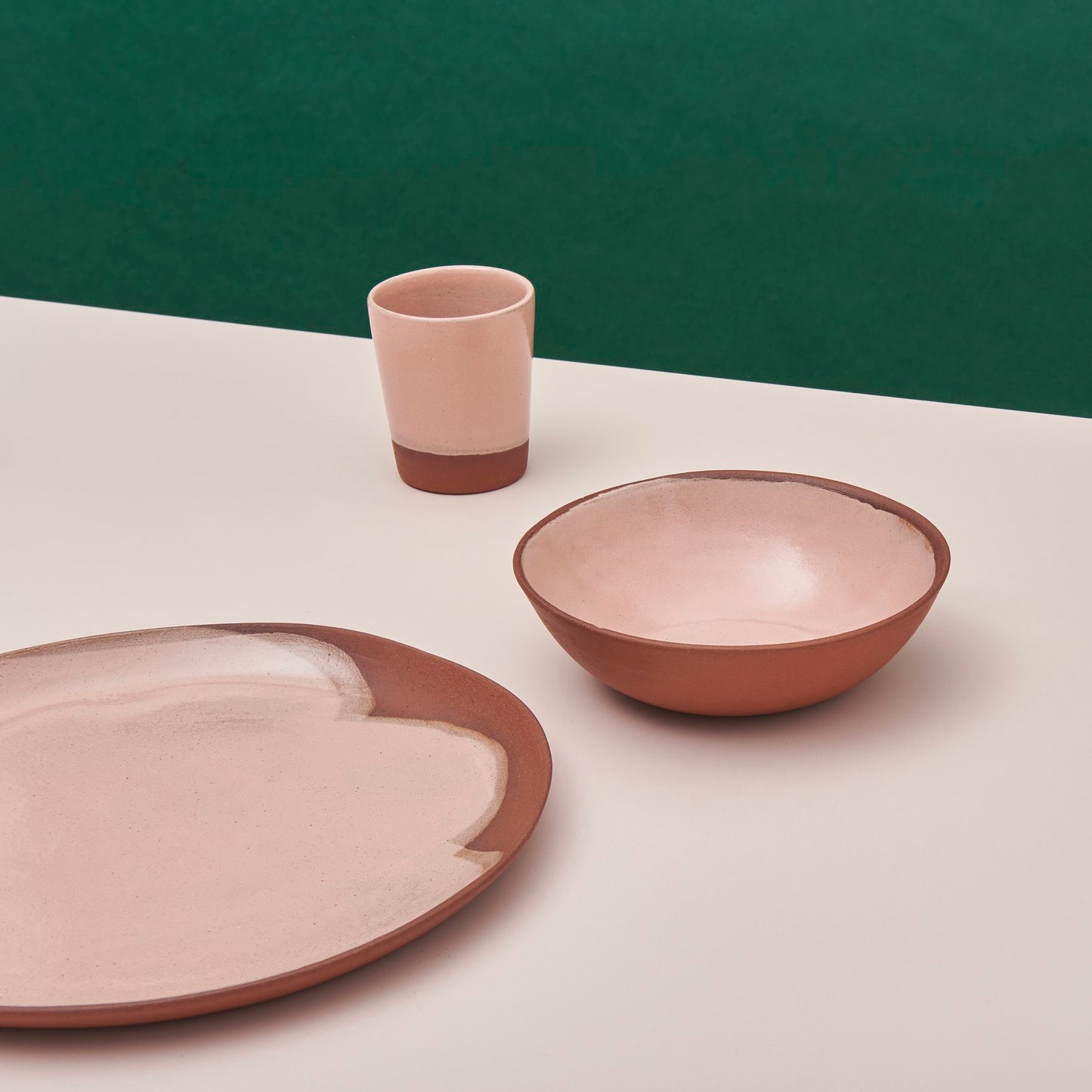 Petal Small Terracotta Tumbler in Mauve