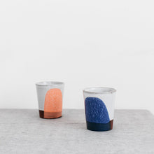 Load image into Gallery viewer, Splash Terracotta Small Tumbler in Cobalt