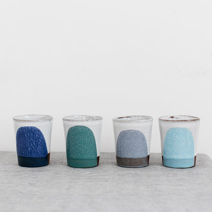 Splash Terracotta Small Tumbler in Cobalt