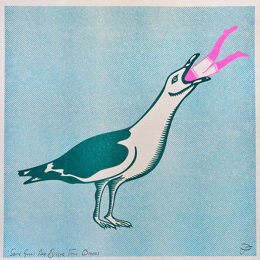 Some Gulls Are Bigger Than Others Print