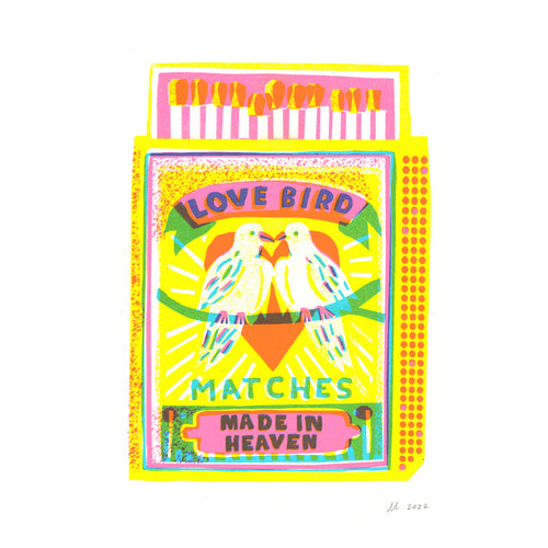 Love Bird Matches Print