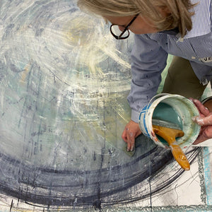 Large Scale Gestural Drawing - with Colour inks with Katie Sollohub