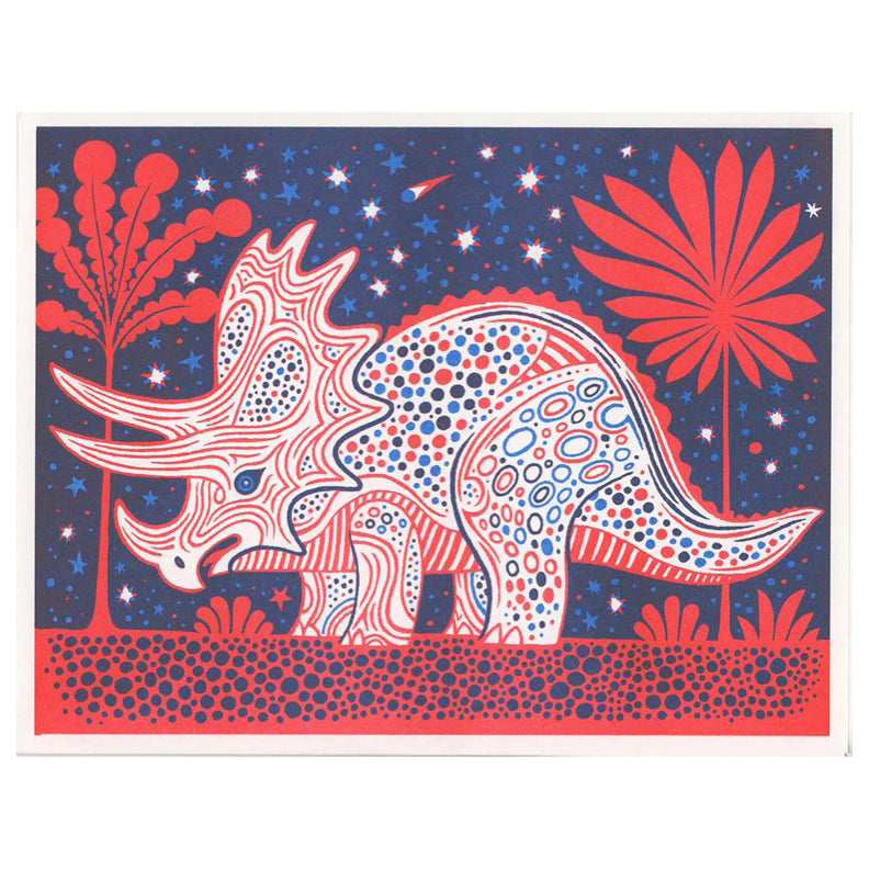 Triceratops Print