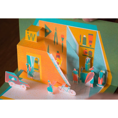 In the Cat's Garden Pop-up Card