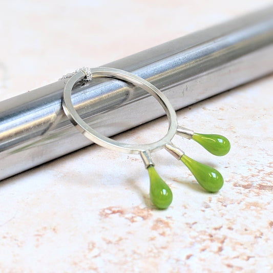 Droplet Necklace with Three Drops