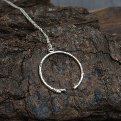 Branch Hoop Necklace