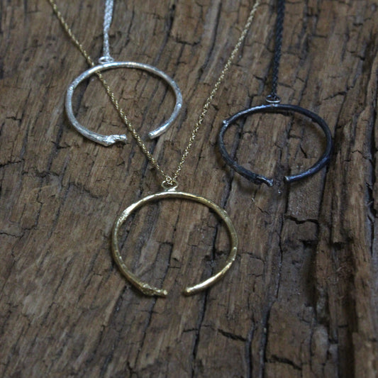 Branch Hoop Necklace
